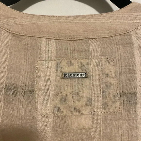 Element | taupe/ nude boho shrug with lace trim - size small - Picture 6 of 6